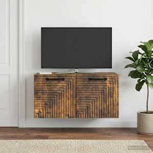Nástěnná TV skříň Nástěnný Kouřový dub 59,5 x 31 x 30 cm - obrázek 4