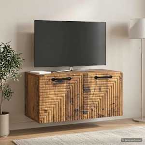 Nástěnná TV skříň Nástěnný Staré dřevo 59,5 x 31 x 30 cm - obrázek 1
