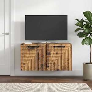 Nástěnná TV skříň Nástěnný Staré dřevo 59,5 x 31 x 30 cm - obrázek 4