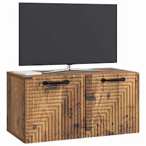 Nástěnná TV skříň Nástěnný Staré dřevo 59,5 x 31 x 30 cm - obrázek 3