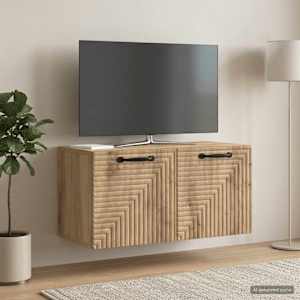 Nástěnná TV skříň 59,5 x 31 x 30 cm Dub artisan - obrázek 4