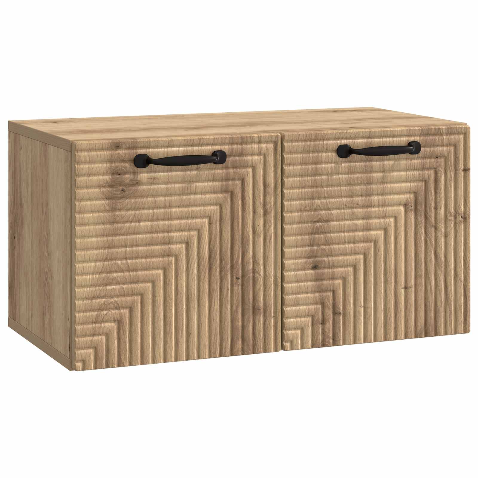 vidaXL Oglindă TV montată pe perete Stejar Artizanal 59,5 x 31 x 30 cm