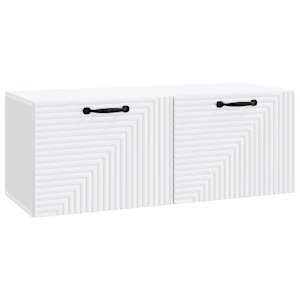Nástěnná TV skříň Bílá 78,5 x 31 x 30 cm Kompozitní dřevo - obrázek 2