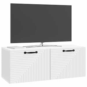 Nástěnná TV skříň Bílá 78,5 x 31 x 30 cm Kompozitní dřevo - obrázek 3