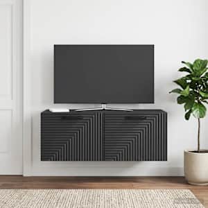 Nástěnná TV skříň Černá 78,5 x 31 x 30 cm Kompozitní dřevo - obrázek 1