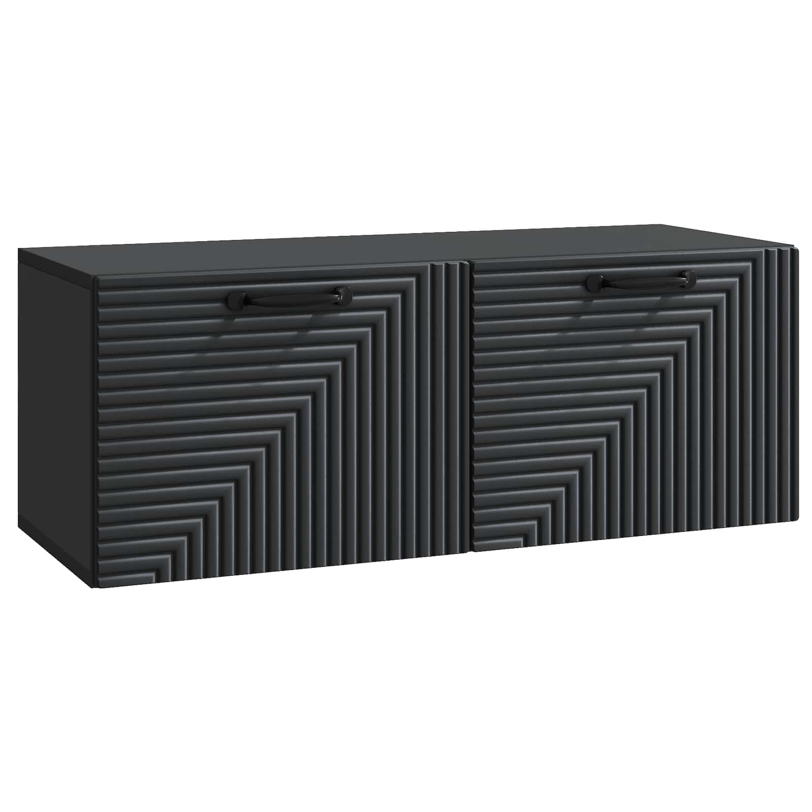 vidaXL Oglindă TV montată pe perete Pe perete Negru 78,5 x 31 x 30 cm