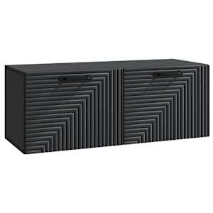 Nástěnná TV skříň Černá 78,5 x 31 x 30 cm Kompozitní dřevo - obrázek 2