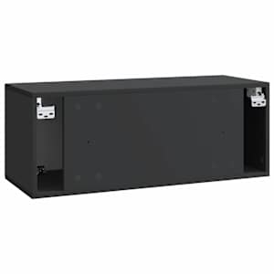 Nástěnná TV skříň Černá 78,5 x 31 x 30 cm Kompozitní dřevo - obrázek 8