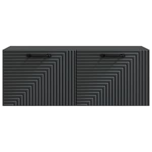 Nástěnná TV skříň Černá 78,5 x 31 x 30 cm Kompozitní dřevo - obrázek 6