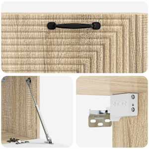 Nástěnná TV skříň Dub sonoma 78,5 x 31 x 30 cm Kompozitní dřevo - obrázek 9