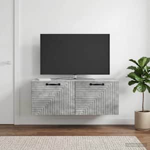 Nástěnná TV skříň Nástěnný Betonově šedá 78,5 x 31 x 30 cm - obrázek 1