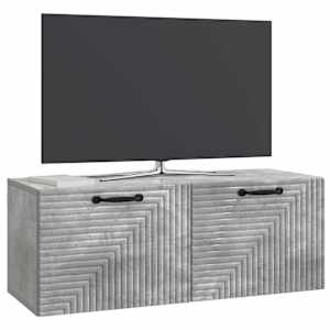 Nástěnná TV skříň Nástěnný Betonově šedá 78,5 x 31 x 30 cm - obrázek 3
