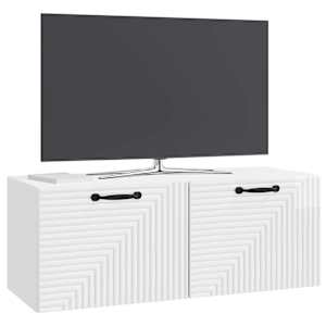Nástěnná TV skříň Bílá s vysokým leskem 78,5 x 31 x 30 cm - obrázek 3