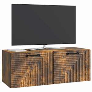 Nástěnná TV skříň Nástěnný Kouřový dub 78,5 x 31 x 30 cm - obrázek 3