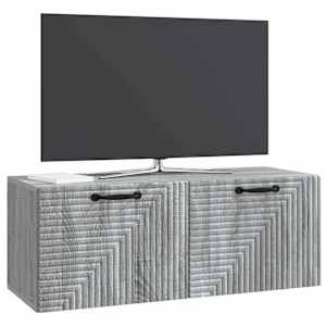 Nástěnná TV skříň Nástěnný Šedá sonoma 78,5 x 31 x 30 cm - obrázek 3