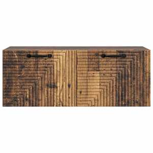 Nástěnná TV skříň Nástěnný Staré dřevo 78,5 x 31 x 30 cm - obrázek 6