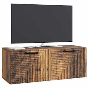 Nástěnná TV skříň Nástěnný Staré dřevo 78,5 x 31 x 30 cm - obrázek 3