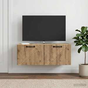 Nástěnná TV skříň 78,5 x 31 x 30 cm Dub artisan - obrázek 4