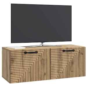 Nástěnná TV skříň 78,5 x 31 x 30 cm Dub artisan - obrázek 3