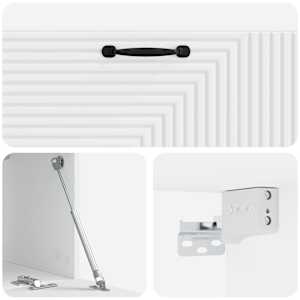 Nástěnná TV skříň Bílá 98 x 31 x 30 cm Kompozitní dřevo - obrázek 9