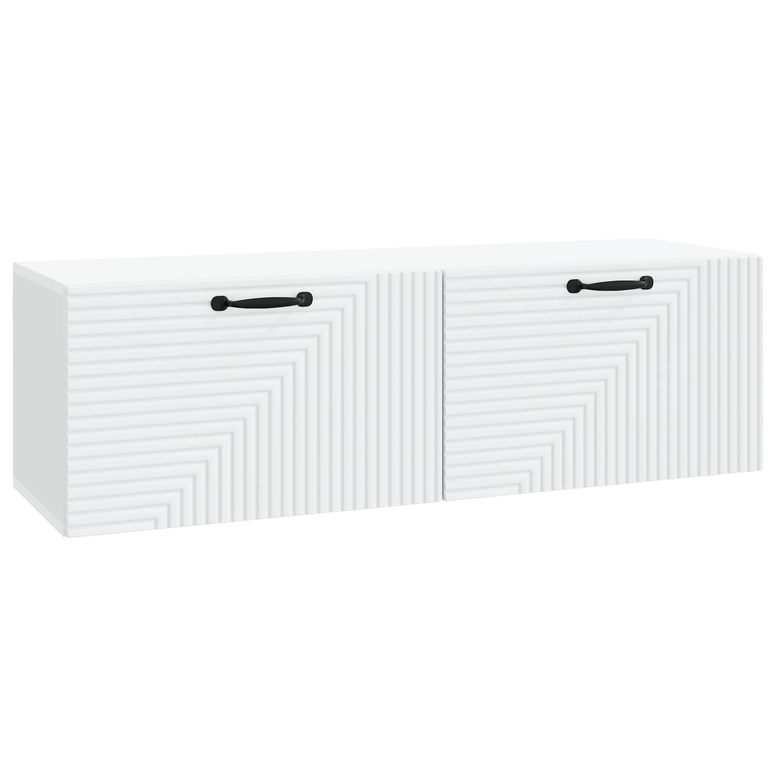 vidaXL Oglindă TV montată pe perete Alb 98 x 31 x 30 cm Lemn prelucrat