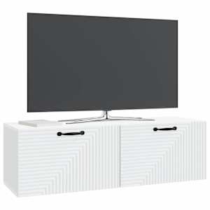 Nástěnná TV skříň Bílá 98 x 31 x 30 cm Kompozitní dřevo - obrázek 3