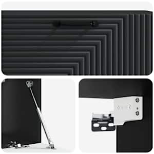 Nástěnná TV skříň Černá 98 x 31 x 30 cm Kompozitní dřevo - obrázek 9
