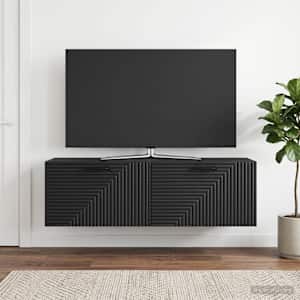 Nástěnná TV skříň Černá 98 x 31 x 30 cm Kompozitní dřevo - obrázek 4