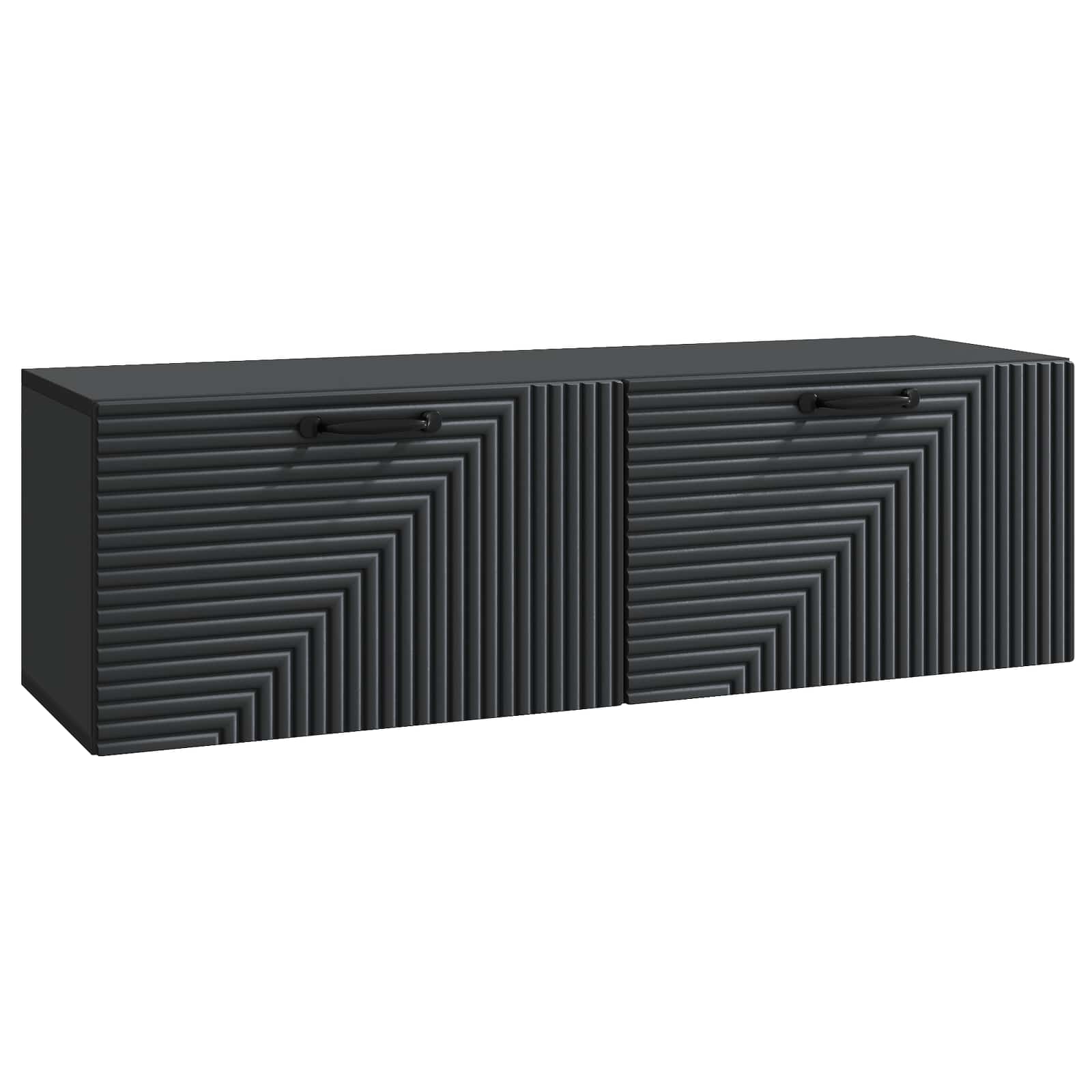 Seinälle asennettava TV-kaappi Musta 98 x 31 x 30 cm