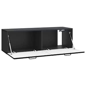 Nástěnná TV skříň Černá 98 x 31 x 30 cm Kompozitní dřevo - obrázek 5