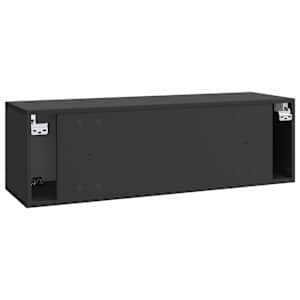 Nástěnná TV skříň Černá 98 x 31 x 30 cm Kompozitní dřevo - obrázek 8