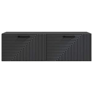 Nástěnná TV skříň Černá 98 x 31 x 30 cm Kompozitní dřevo - obrázek 6