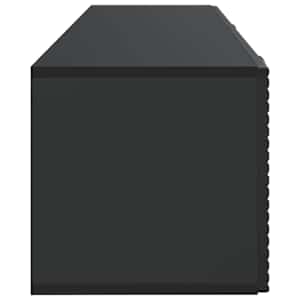 Nástěnná TV skříň Černá 98 x 31 x 30 cm Kompozitní dřevo - obrázek 7
