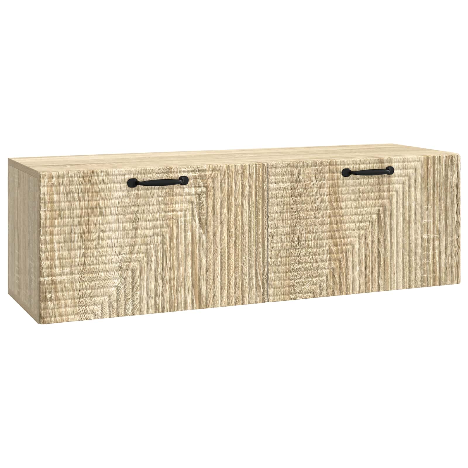 vidaXL Oglindă TV montată pe perete Stejar Sonoma 98 x 31 x 30 cm