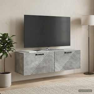 Nástěnná TV skříň Nástěnný Betonově šedá 98 x 31 x 30 cm - obrázek 1