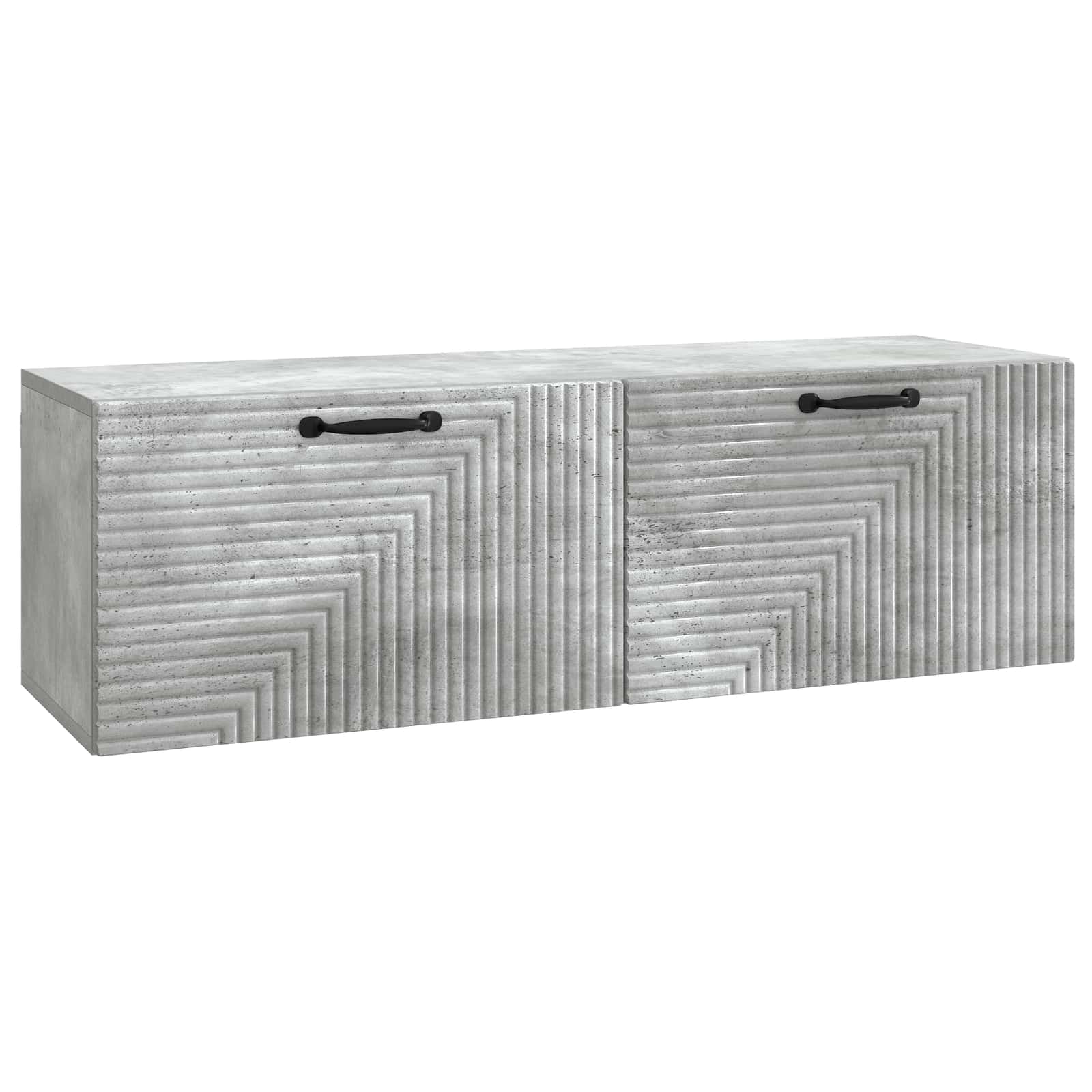 Seinälle asennettava TV-kaappi Betoninharmaa 98 x 31 x 30 cm