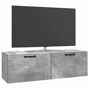 Nástěnná TV skříň Nástěnný Betonově šedá 98 x 31 x 30 cm - obrázek 3