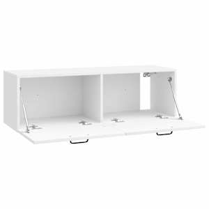 Nástěnná TV skříň Bílá s vysokým leskem 98 x 31 x 30 cm - obrázek 5