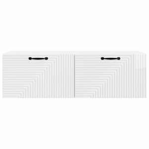 Nástěnná TV skříň Bílá s vysokým leskem 98 x 31 x 30 cm - obrázek 6