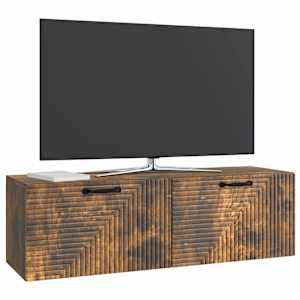 Nástěnná TV skříň Kouřový dub 98 x 31 x 30 cm Kompozitní dřevo - obrázek 3