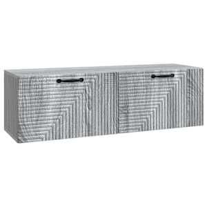 Nástěnná TV skříň Šedá sonoma 98 x 31 x 30 cm Kompozitní dřevo - obrázek 2