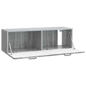 Nástěnná TV skříň Šedá sonoma 98 x 31 x 30 cm Kompozitní dřevo - obrázek 5