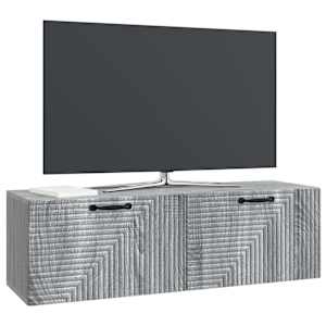 Nástěnná TV skříň Šedá sonoma 98 x 31 x 30 cm Kompozitní dřevo - obrázek 3