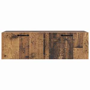 Nástěnná TV skříň Staré dřevo 98 x 31 x 30 cm Kompozitní dřevo - obrázek 6