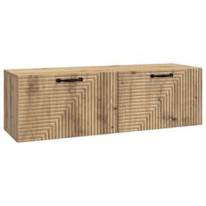 Nástěnná TV skříň 98 x 31 x 30 cm Dub artisan Kompozitní dřevo - obrázek 2