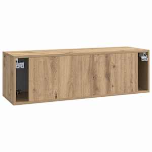 Nástěnná TV skříň 98 x 31 x 30 cm Dub artisan Kompozitní dřevo - obrázek 8