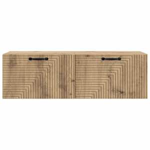 Nástěnná TV skříň 98 x 31 x 30 cm Dub artisan Kompozitní dřevo - obrázek 6
