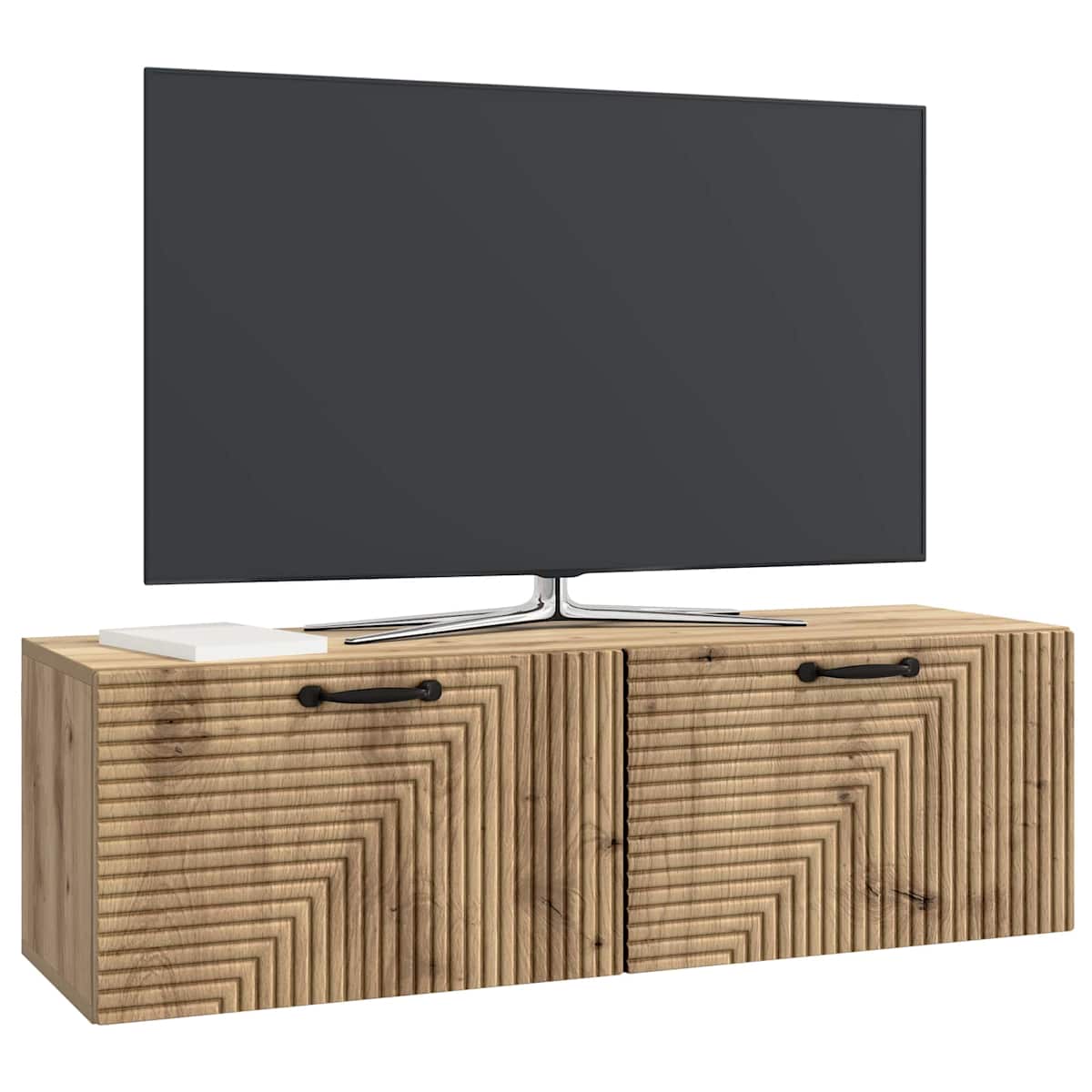 Væghængt TV-skab x 30 cm Konstrueret træ - Billede 3