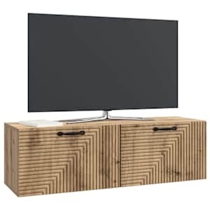 Nástěnná TV skříň 98 x 31 x 30 cm Dub artisan Kompozitní dřevo - obrázek 3