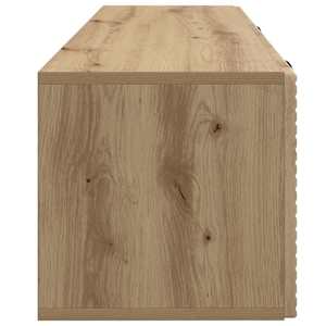 Nástěnná TV skříň 98 x 31 x 30 cm Dub artisan Kompozitní dřevo - obrázek 7